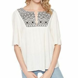 Sanctuary clothing Zambia embroidered blouse, XS